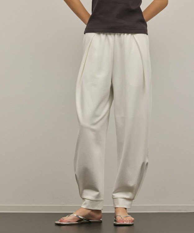 GRACE CONTINENTAL ポンチイージーパンツ ホワイト