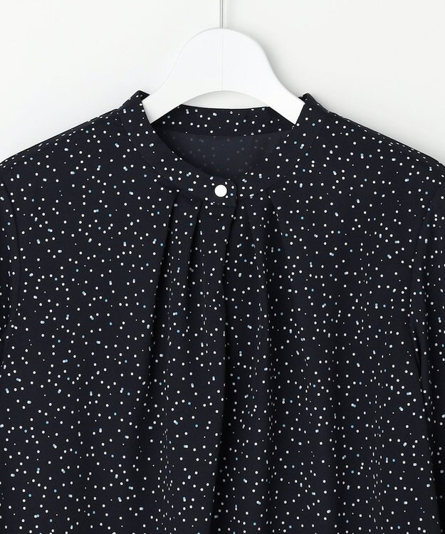 J.PRESS LADIES S 幾何プリント カットソー ネイビーベース系