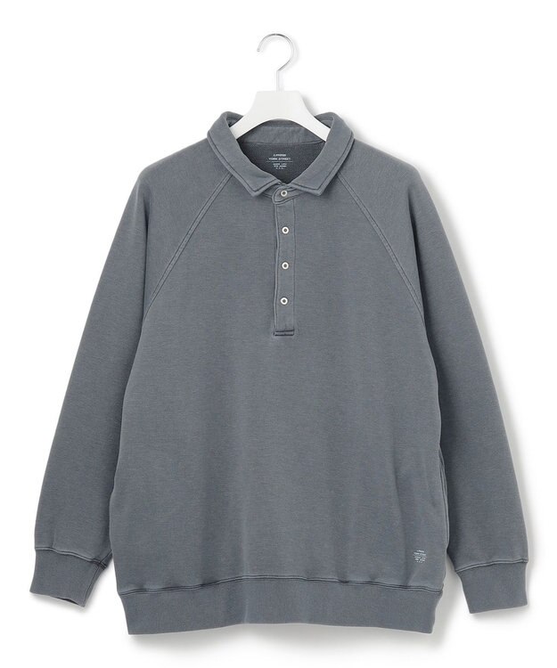 J.PRESS YORK STREET 【UNISEX】ラガータイプラグラン 裏毛トレーナー ネイビー系