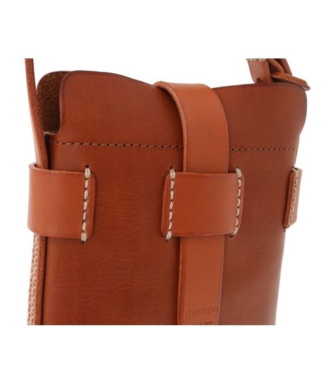 genten サドルベルト ヌオーバ 縦型コンパクトショルダーバッグ チャ