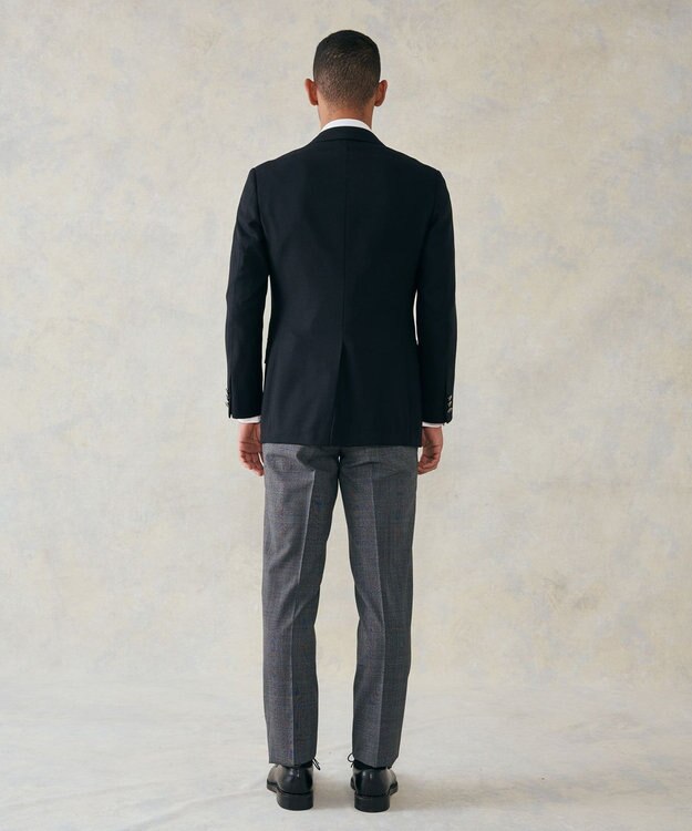 J.PRESS MEN 【PEPPIN MERINO COMFORT】 ブロックチェック スラックス グレー系3