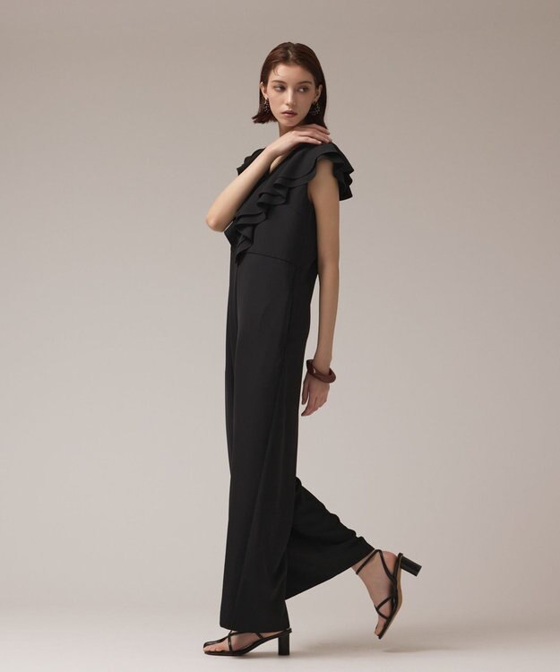 GRACE CONTINENTAL フリルサロペット ブラック