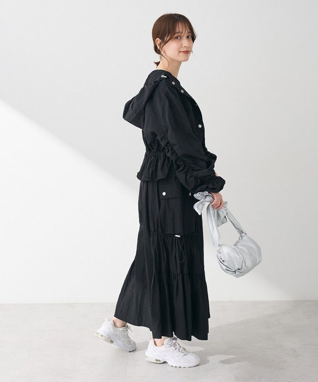 Green Parks ・ＳＵＧＡＲ　ＳＰＯＯＮ　ドロストティアードスカート Black