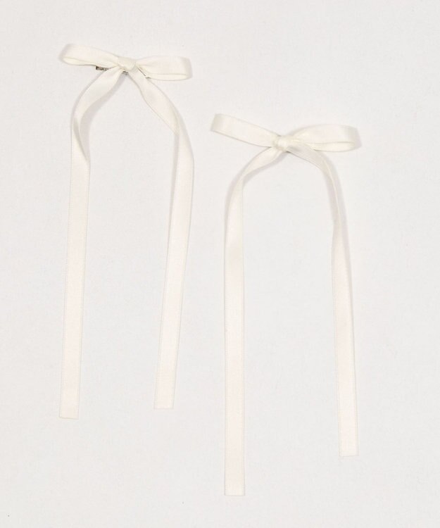 WEGO L2Pロングナローリボンクリップ オフホワイト