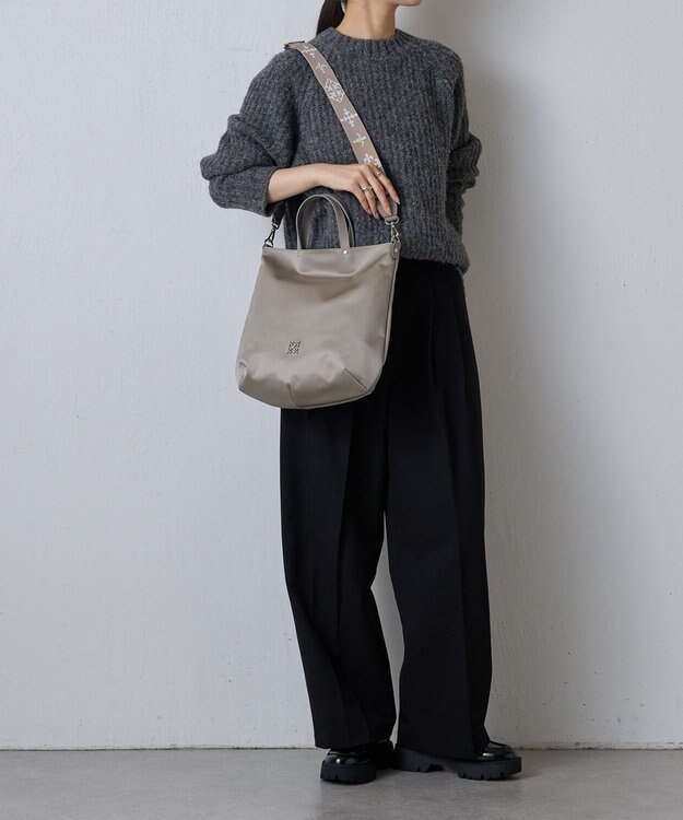 russet 《WEB限定》クラウズナイロン2wayトートバッグ(CE-1501-WEB) Gray