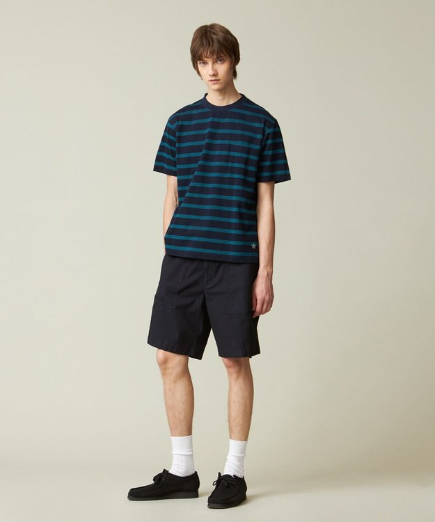 J.PRESS MEN マルチボーダー カノコTシャツ ネイビー系7