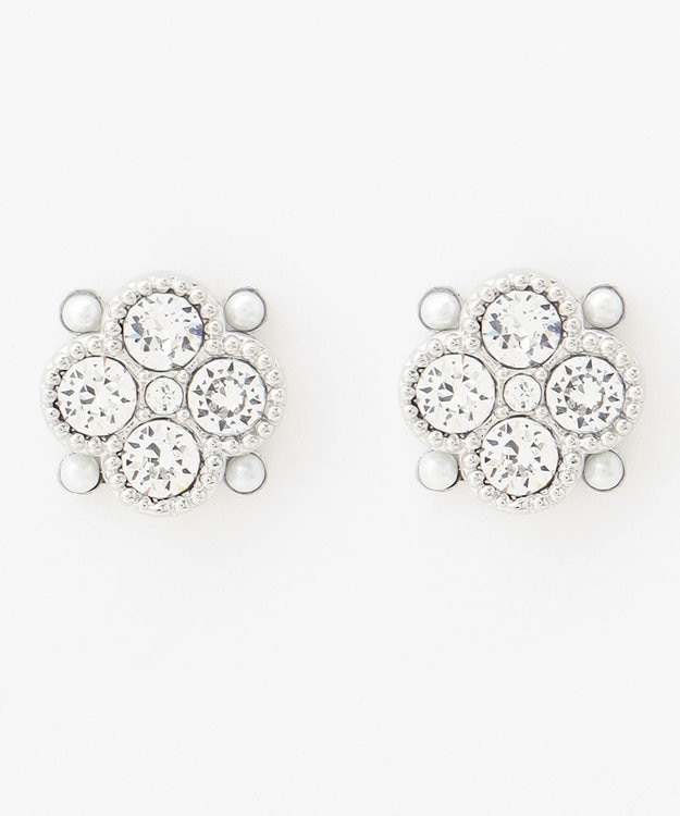 TOCCA CLOVER BIJOUX PIERCED EARRINGS ピアス シルバー系