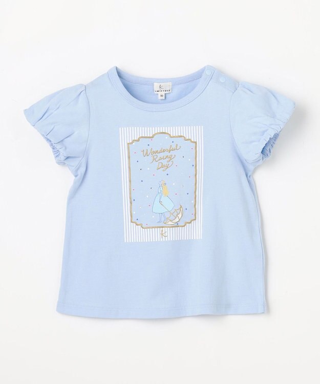 組曲 KIDS 【80-100㎝】 wonderful rainy day Tシャツ サックスブルー