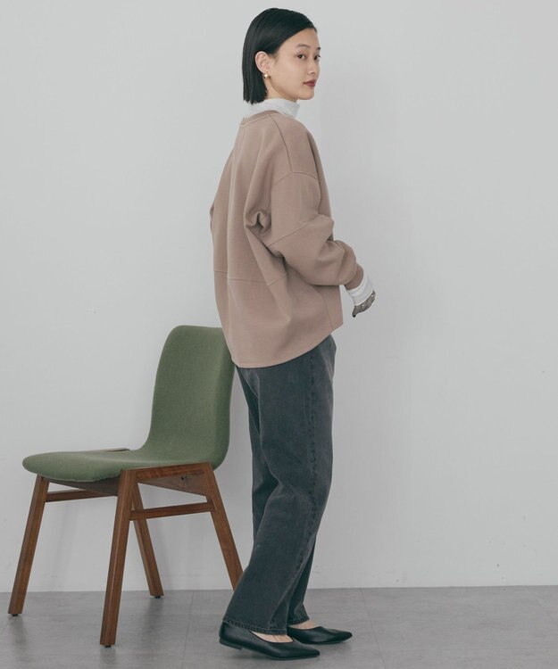 AMERICAN HOLIC 【WEB限定】袖タックコクーンポンチプルオーバー Mocha