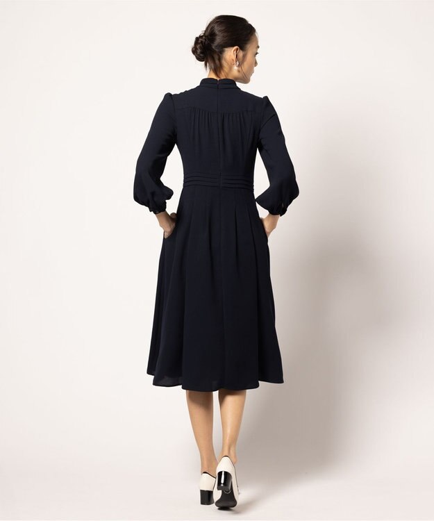 TOCCA 【洗える・消臭】PROMISE RIBBON ROSETTE ドレス ネイビー系