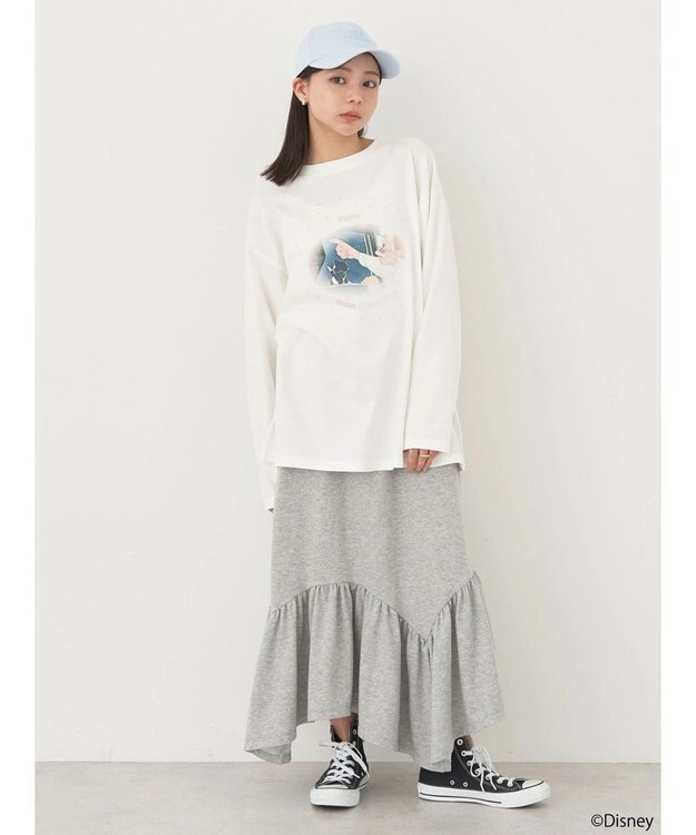 earth music&ecology Ｄｉｓｎｅｙ／キラキラフィガロロンＴ White