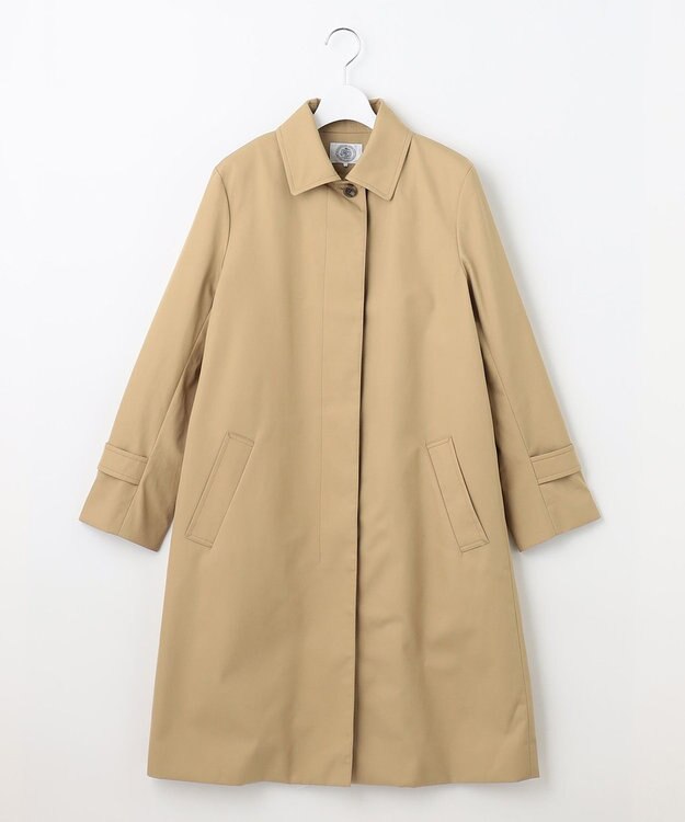 J.PRESS LADIES S 60/2コンパクトギャバ ステンカラーコート ベージュ系