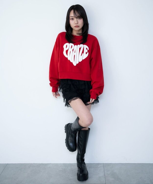 WEGO レースフリルマイクロショートパンツ ブラック