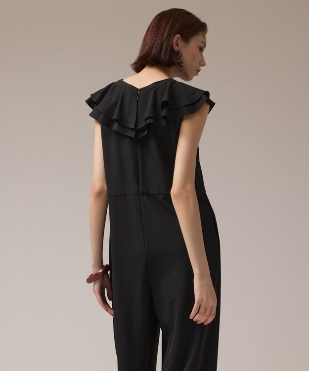 GRACE CONTINENTAL フリルサロペット ブラック