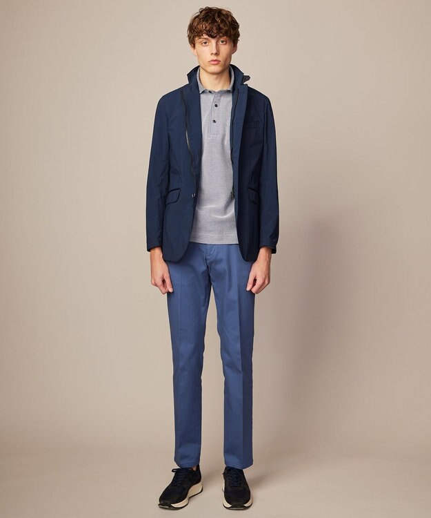 JOSEPH ABBOUD 【オーガニックコットン使用】ダディ ポロシャツ ブルー系