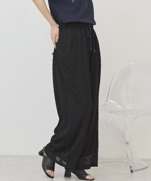 AMERICAN HOLIC サイドメローレースパンツ Black