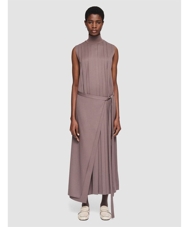 JOSEPH ジョゼフプリッセ　ラップスカートドレス Carob