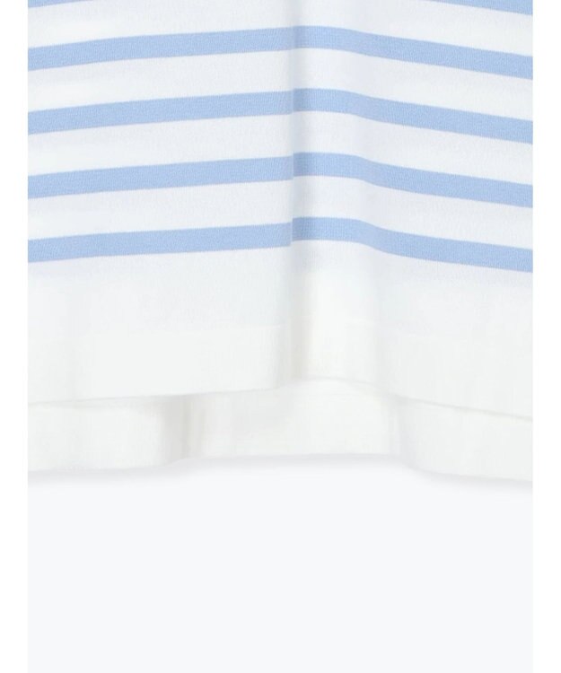 Te chichi ボーダーボックスシルエットプルオーバー サックスブルー