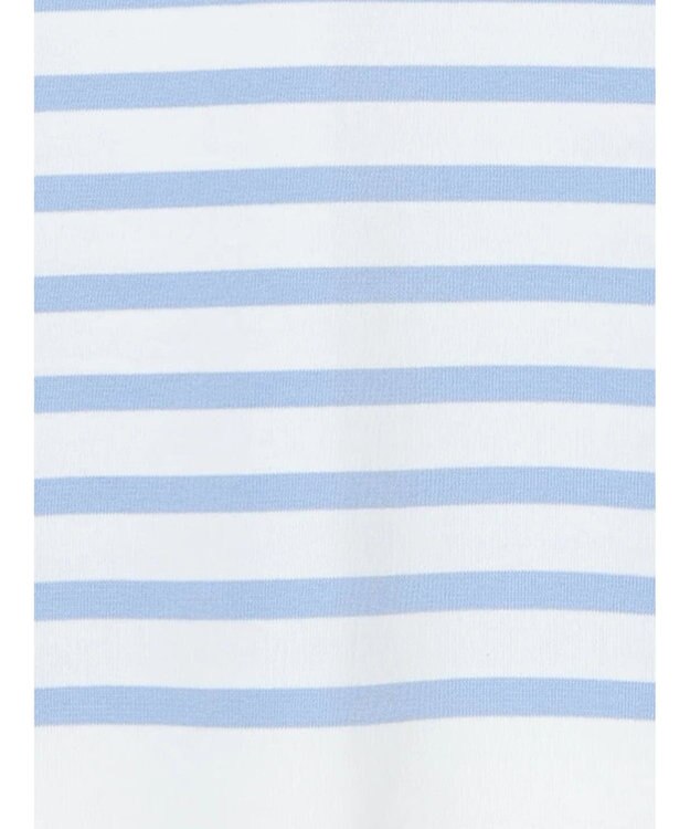 Te chichi ボーダーボックスシルエットプルオーバー サックスブルー