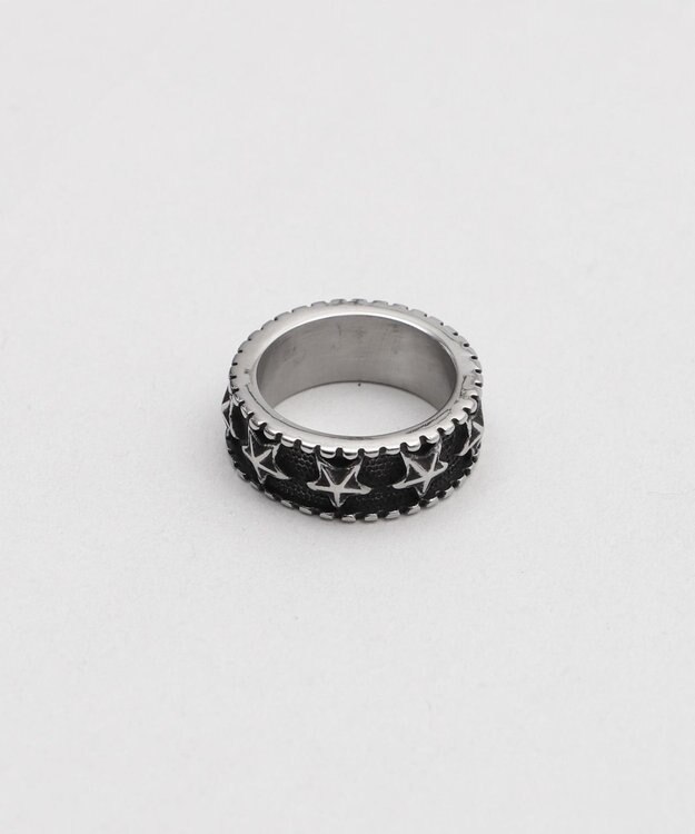 WEGO Mモチーフステンレスリング 柄5