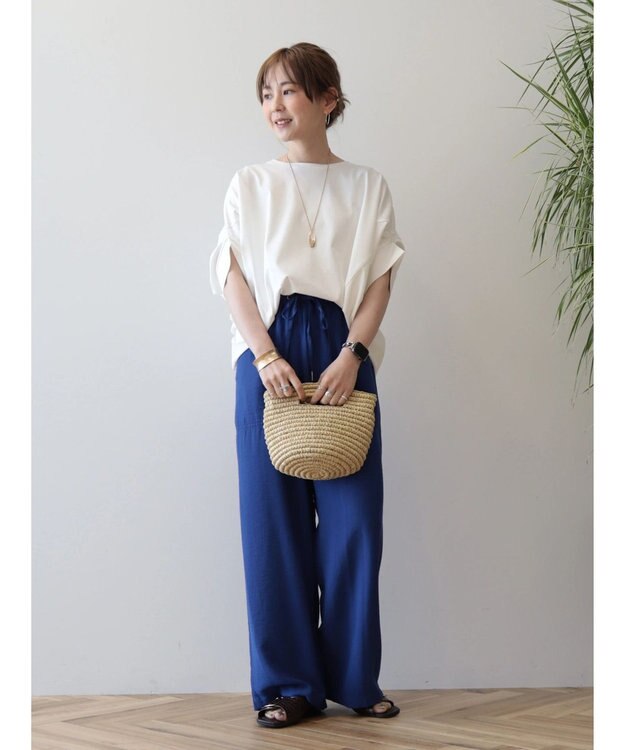 AMERICAN HOLIC ドルマン変形カットプルオーバー Off White