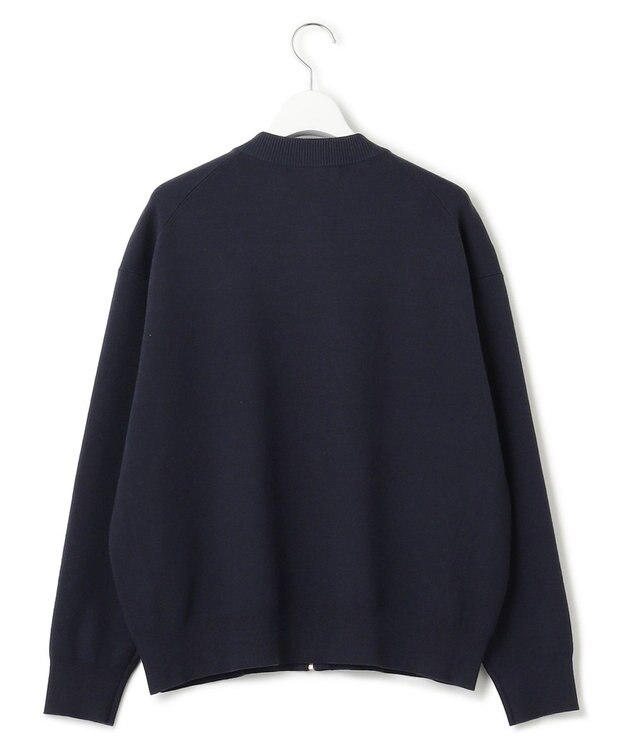 23区 L 【洗える/セットアップ対応】ヴィスコースストレッチ ニットブルゾン ネイビー系