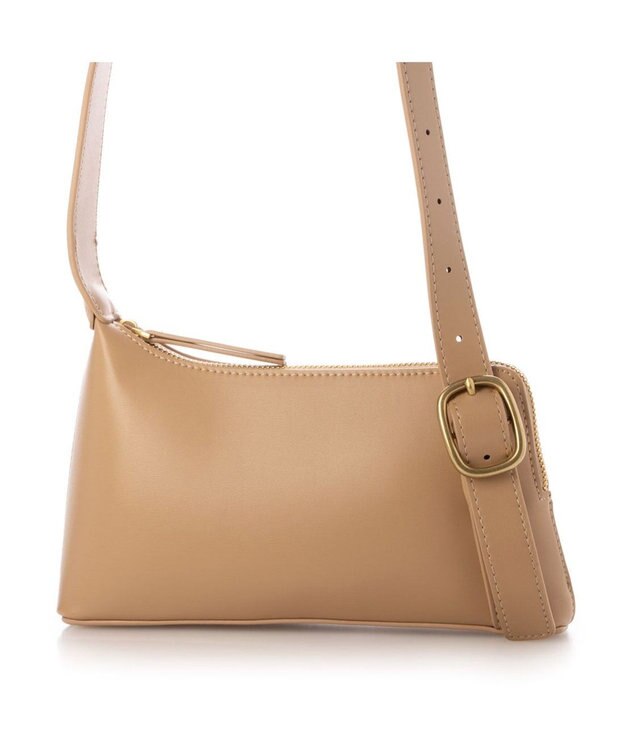 UNBILLION カシュカシュ cachecache / アシンメトリーバックルショルダー ベージュ