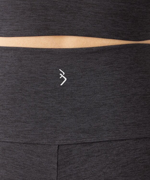 Chacott Peach Mokuストレートパンツ ダークグレー杢