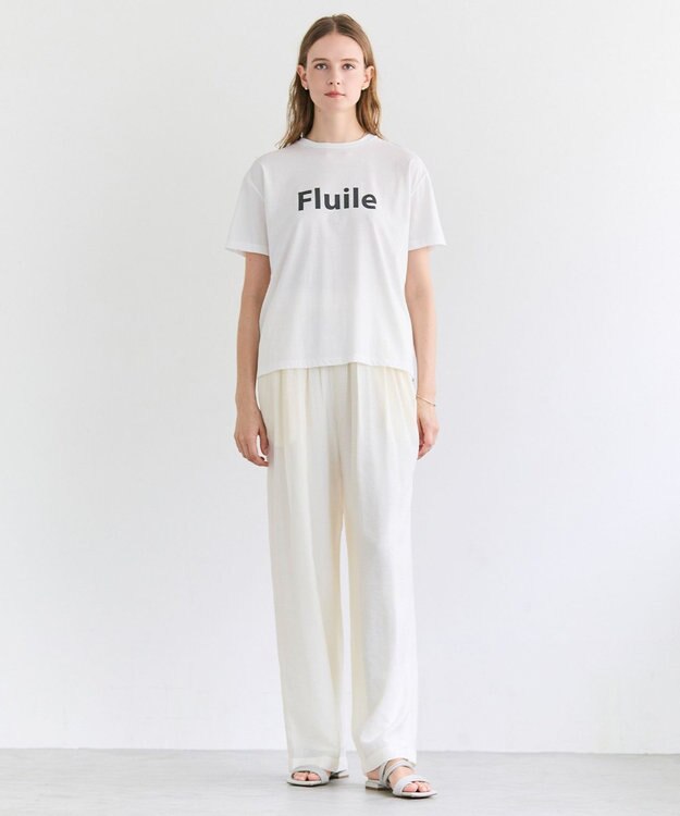 BEIGE， STELLERITE / コットンロゴTシャツ Off