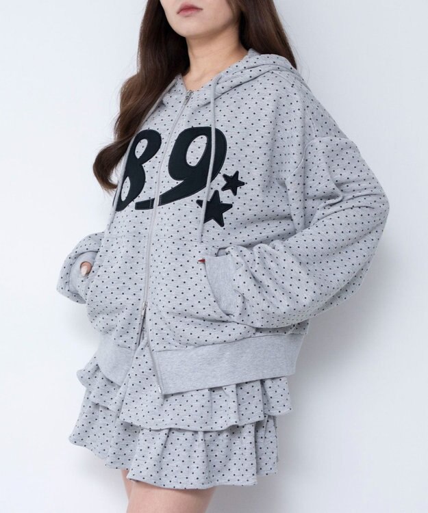 WEGO グラフィックZIPパーカー 柄2