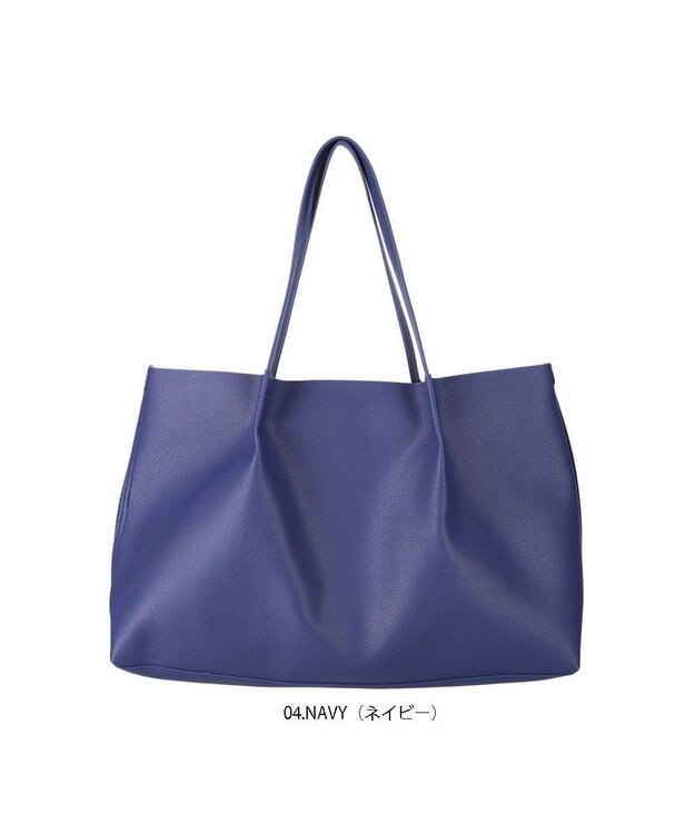 ROOTOTE 1477【合皮:A4サイズ収納】LT.ミディアム.レザレットRE-A 04：ネイビー