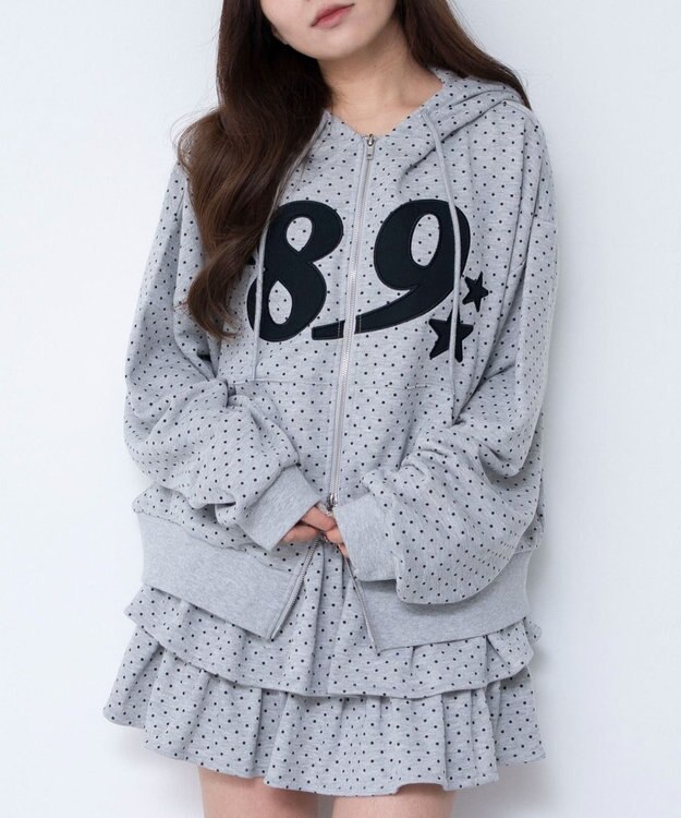 WEGO グラフィックZIPパーカー 柄2