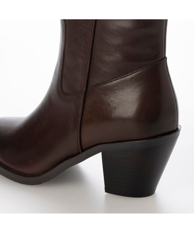 ing <ing>ウエスタン調カジュアルブーツ ダークブラウン