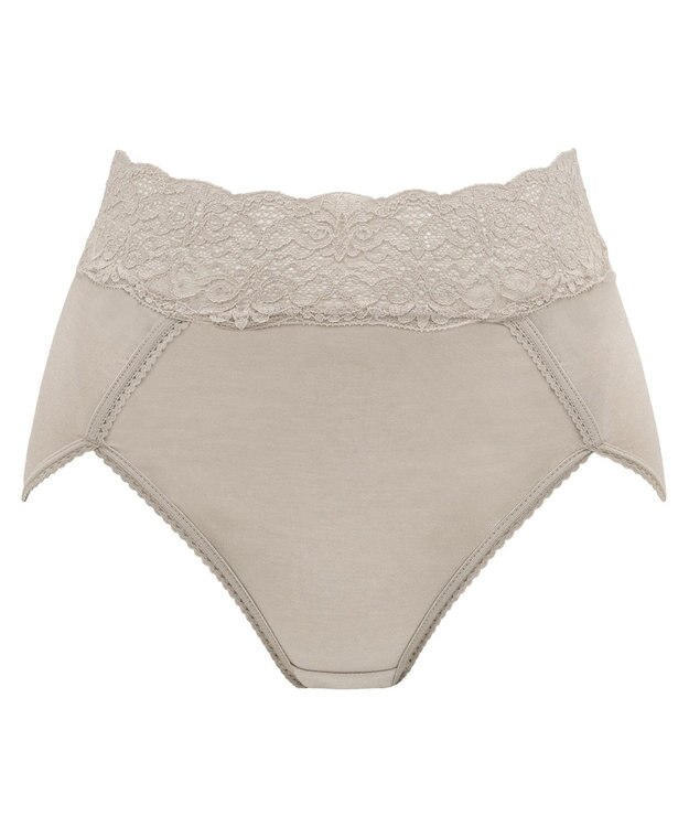 BRADELIS New York 【BRADELIS New York / 育尻・伸びる・綿混・深め】モモパンツ・ハイレグショーツ#303 シリーズ140万枚突破 補正ショーツ ダークグレージュ2