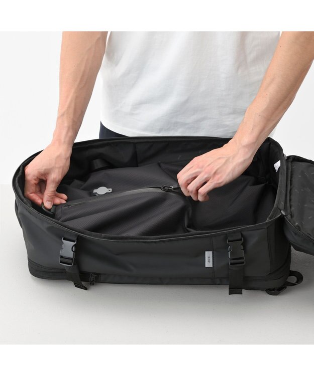 ACE BAGS & LUGGAGE 【雑誌掲載】 【真空圧縮】 ace. スペースオプト リュックサック B4サイズ 15.6インチPC 17902 エース ブラック