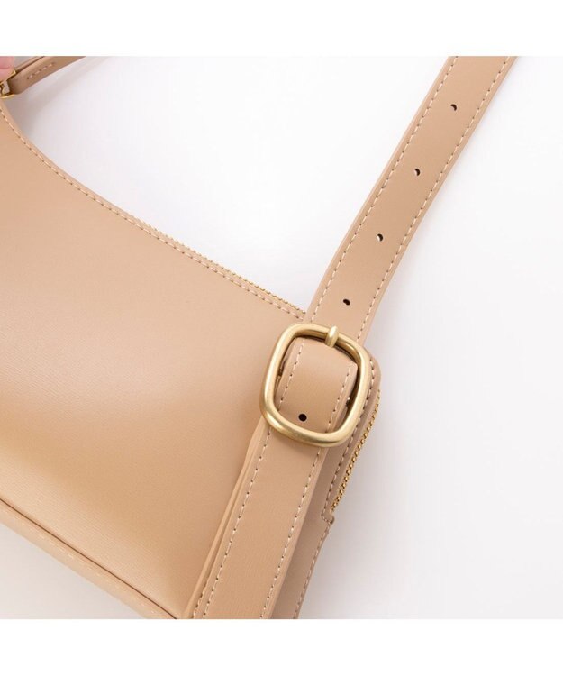 UNBILLION カシュカシュ cachecache / アシンメトリーバックルショルダー ベージュ