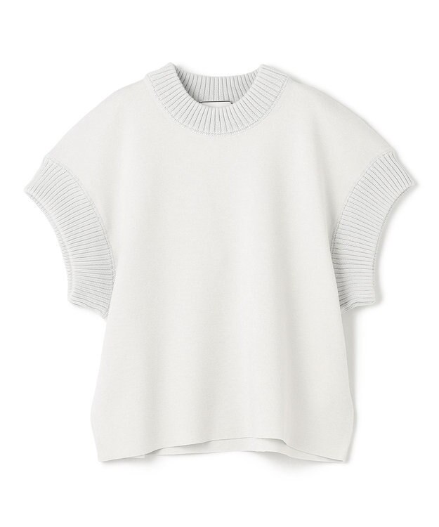 BEIGE， 【洗える・Oggi 11月号掲載】LAURA / ドライタッチ異素材リブニット L.Sage