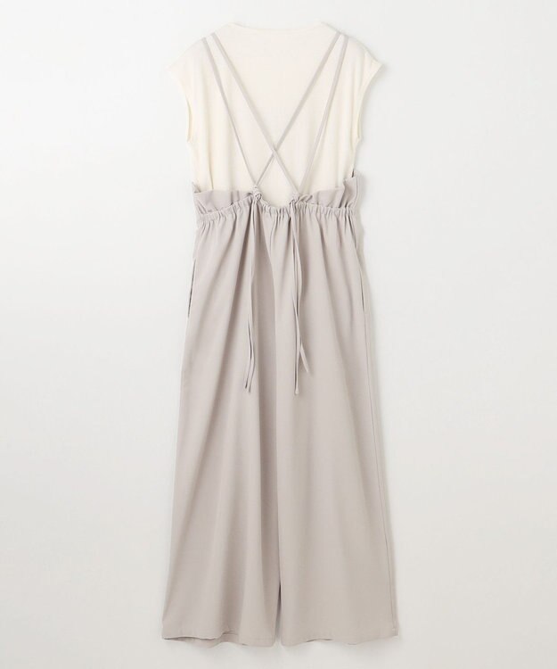 ANY 【2SET/洗濯機可】プルオーバー×キャミサロペットセット アイスグレー