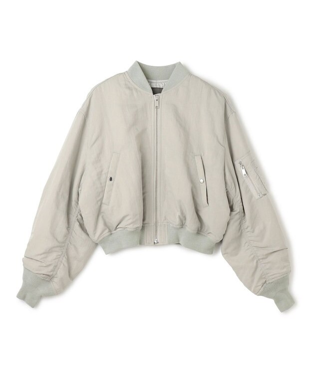 uncrave ヴィンテージタフタ MA-1 ライトグレー