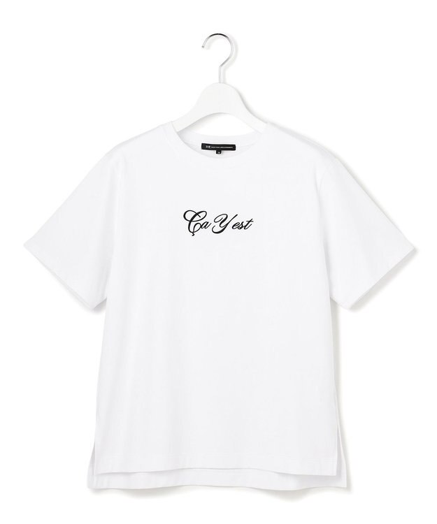 23区 【~6/28まで受注生産】カスタマイズ 立体刺繍 半袖 Tシャツ ホワイト×ブラック