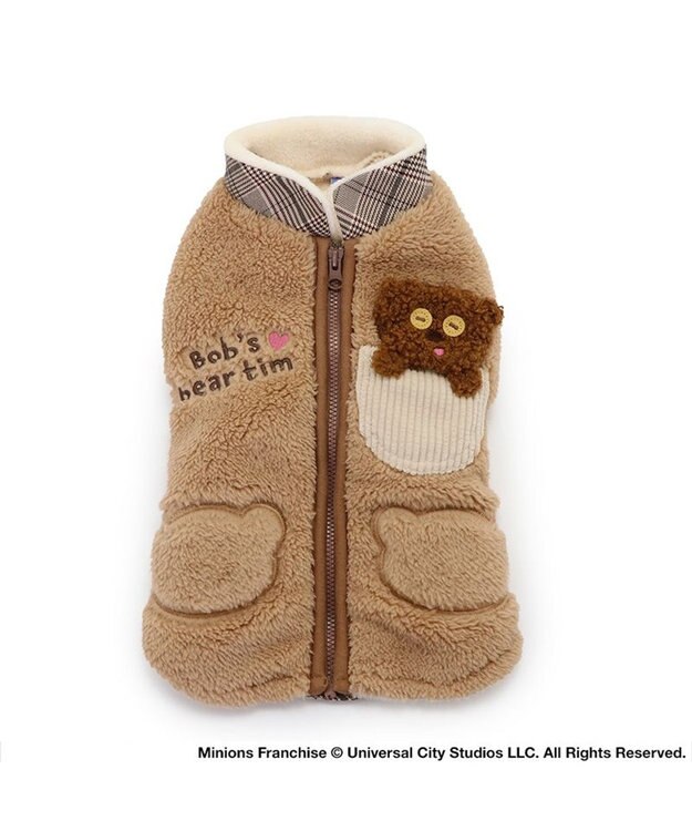 PET PARADISE ミニオン 背開き ベスト ティム 小型犬 ベージュ