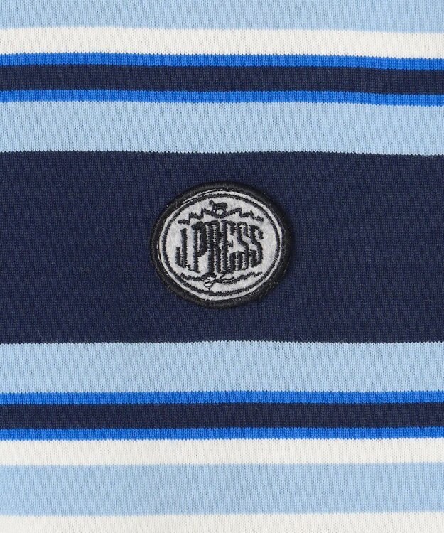 J.PRESS KIDS 【140-170cm】マルチボーダー 半袖ポロシャツ ネイビー系1