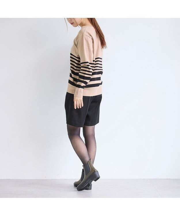 MODE ET JACOMO <carino>【レイン対応】サイドゴアレインブーツ カーキ