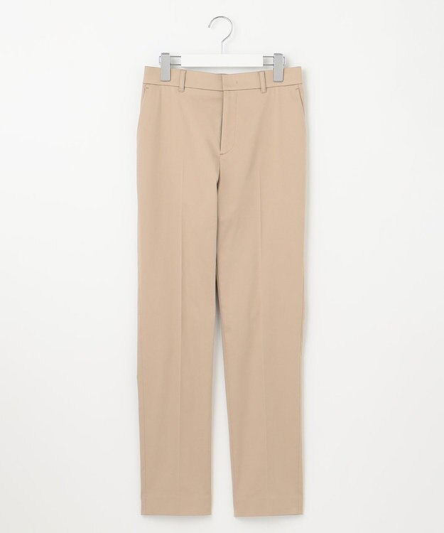 自由区 S 【UVカット・接触冷感・洗える】コットンサテンテーパード パンツ ベージュ