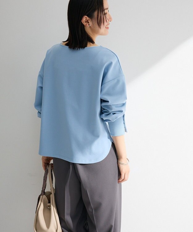 Green Parks パールスリーブカットプルオーバー Sax