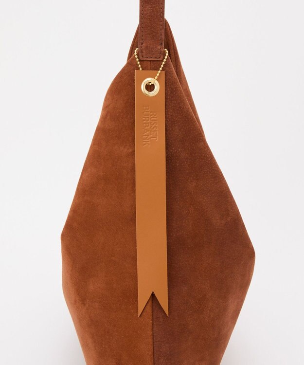 russet 【2025AW新作】本革スエードワンショルダーバッグ(CE-1583) Brown
