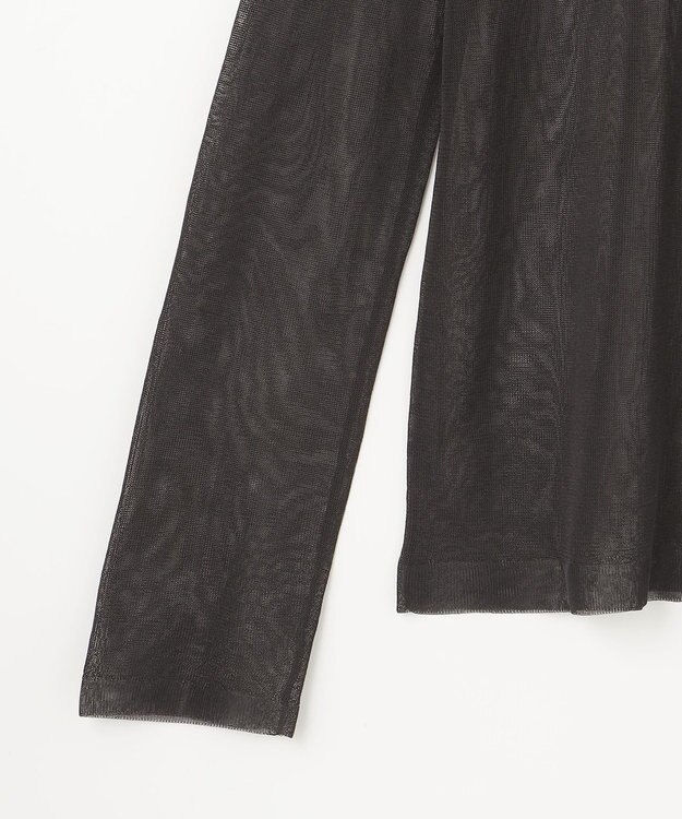 GRACE CONTINENTAL シアークルーニットトップ ブラック