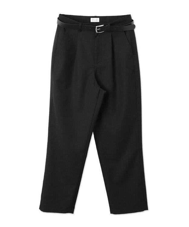 WEGO TRベルト付きスラックス ブラック