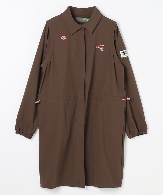 PW CIRCULUS 【着回し力2倍 / 2WAY】【WOMEN】袖2WAY デタッチャブルワンピース ゴルフウェア レディース ダークブラウン系