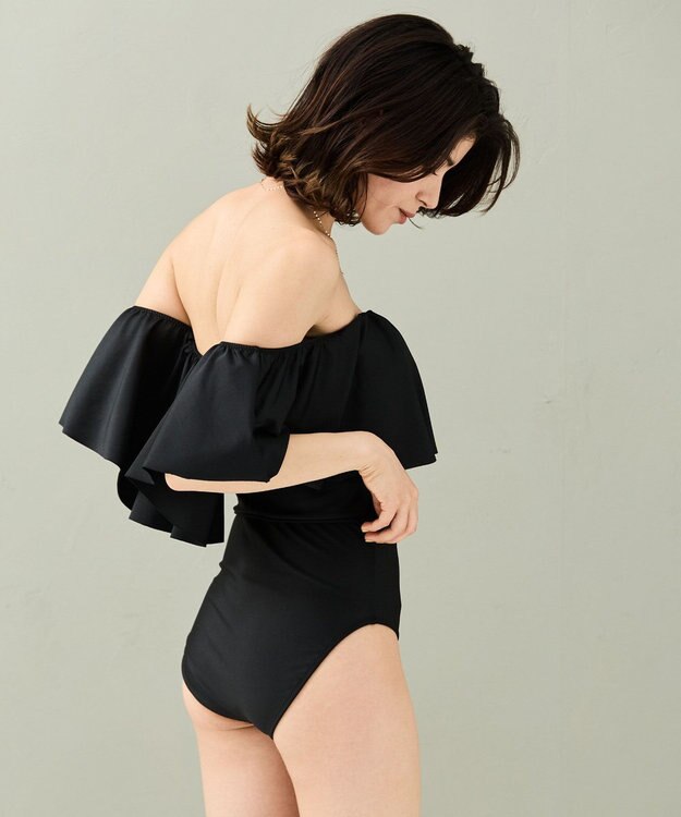 San-ai Resort（三愛水着楽園） 【SALE】ワコール定番商品カップ使用GHIカップの大きなお胸に対応【グラマラスフィット】ワイヤー水着　9D-M　【San-ai Resort（サンアイリゾート）】 ブラック